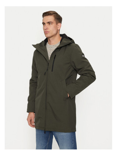 Schott NYC Преходно яке KALVIN Зелен Regular Fit