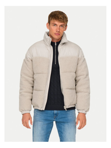 Only & Sons Зимно яке 22030456 Бежов Regular Fit