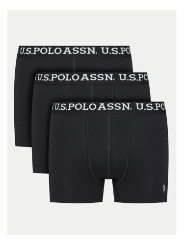 U.S. Polo Assn. Комплект 3 чифта боксерки MUP3438 Черен