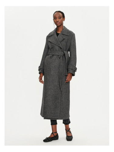 PINKO Вълнено палто Calice 104041 A23R I75 Сив Regular Fit