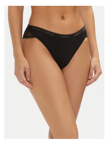 Calvin Klein Underwear Дамски бикини тип бразилиана 000QF7979E Черен