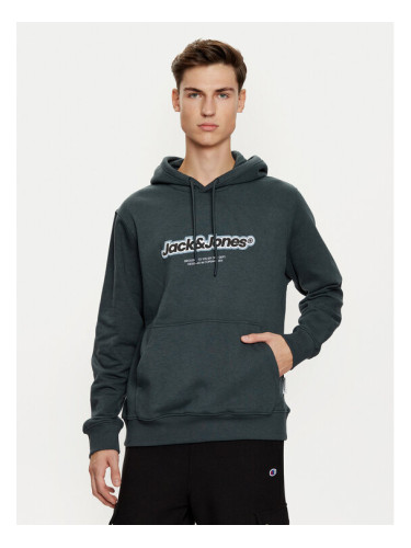 Jack&Jones Суитшърт Vesterbro 12265766 Зелен Relaxed Fit