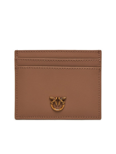 Pinko Калъф за кредитни карти Card Holder Simply AI 24-25 PCPL 103762 A0F1 Кафяв