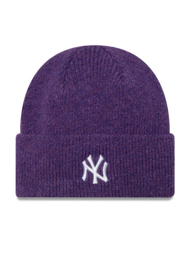 New Era Шапка New York Yankees Wide Cuff Knit Beanie 60580752 Виолетов