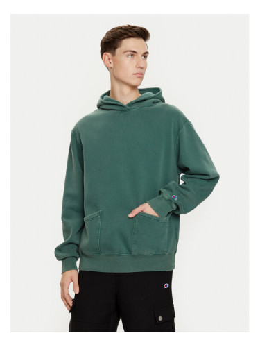 Champion Суитшърт 220510 Зелен Regular Fit