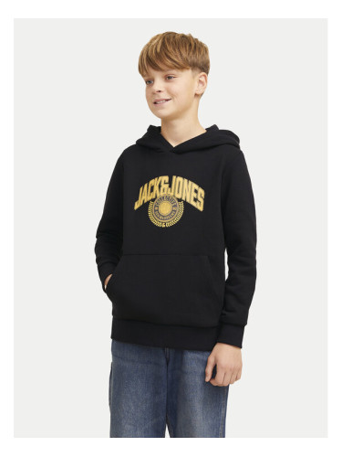 Jack&Jones Junior Суитшърт Kam Varsity 12266761 Черен Standard Fit