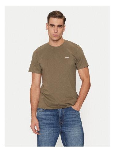 Schott NYC Тишърт TSCLAWS1 Каки Regular Fit