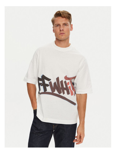 Off-White Тишърт OMAA119G21JER0050129 Бял Regular Fit