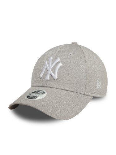 New Era Шапка с козирка Glitter New York Yankees 9FORTY 60580739 Сив