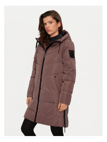 Halti Зимно палто Linjat 065-0409 Кафяв Regular Fit