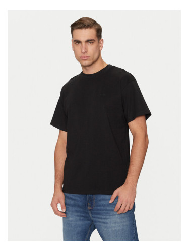 Schott NYC Тишърт TSCLIFF1 Черен Regular Fit