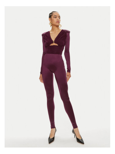 Elisabetta Franchi Гащеризон TU-019-46E2 Бордо Slim Fit