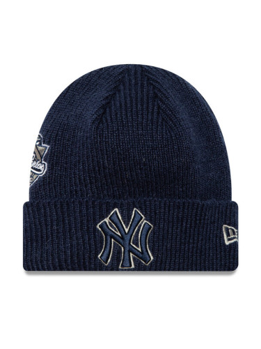 New Era Шапка World Series Patch New York Yankees Cuff Knit Beanie 60580731 Тъмносин