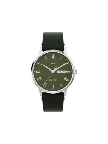 Timex Часовник Waterbury Classic TW2W50500 Зелен