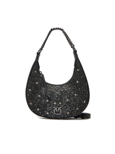 PINKO Дамска чанта Brioche Hobo Mini AI 24-25 PLTT 101433 A20F Черен