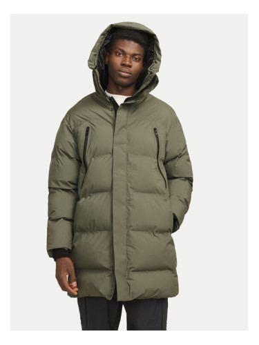 Jack & Jones Зимно палто Alpha 12260481 Зелен Regular Fit