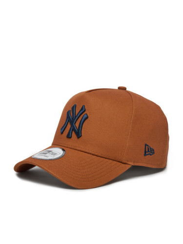 New Era Шапка с козирка New York Yankees League Essential 9FORTY E-Frame 60580697 Кафяв