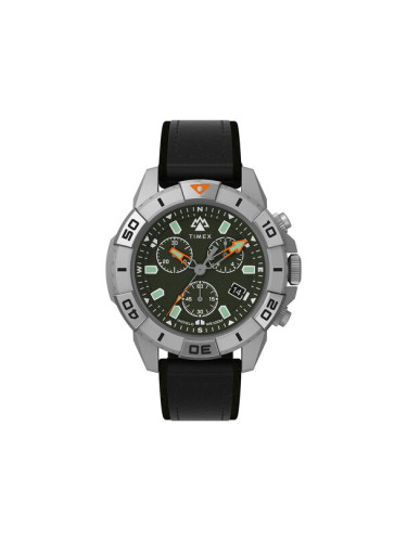 Timex Часовник Expedition Ridge Chronograph TW2W16100 Черен