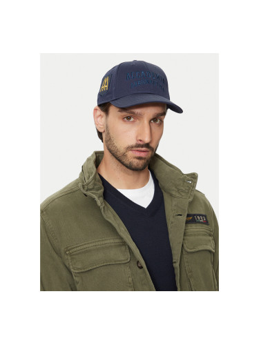 Шапка с козирка Aeronautica Militare Cappellino 242HA1181CT2848 Тъмносин