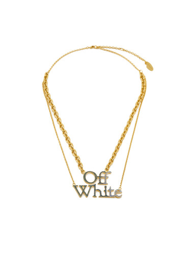 Колие Off-White OWOB097S23MET0028445 Златист