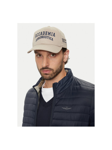 Шапка с козирка Aeronautica Militare Cppellino 242HA1181CT2848 Бежов