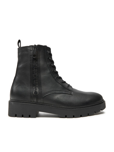 Ботуши Calvin Klein Jeans Combat Mid Laceup Boot W Zip YM0YM00262 Черен