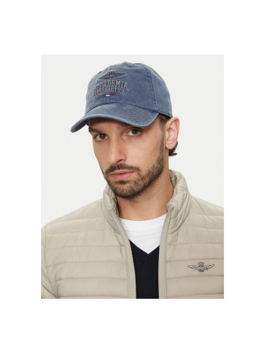 Шапка с козирка Aeronautica Militare Cappellino 242HA1180CT3249 Тъмносин