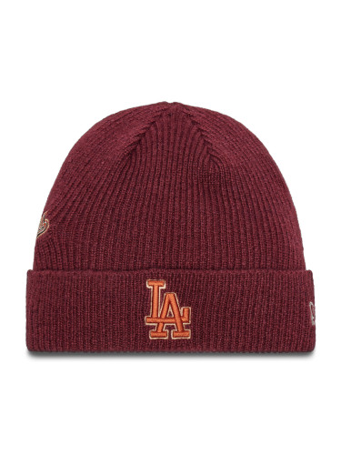 Шапка New Era LA Dodgers World Series Patch Cuff Knit Beanie 60580732 Червен