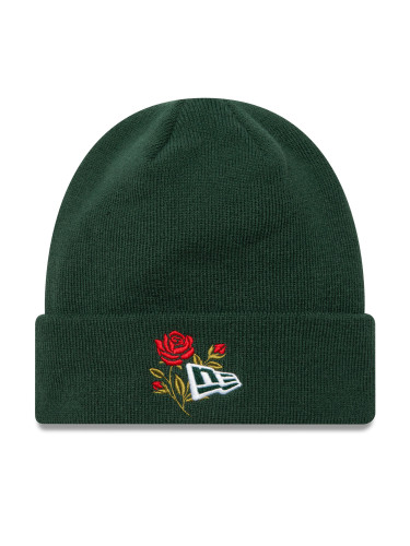 Шапка New Era Rose Icon Cuff Knit Beanie 60580736 Зелен