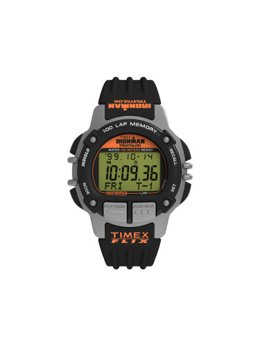 Часовник Timex Ironman Flix 100 Lap TW5M63200 Черен