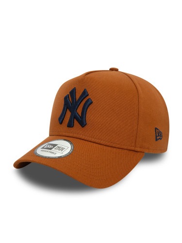 Шапка с козирка New Era New York Yankees League Essential 9FORTY E-Frame 60580697 Кафяв