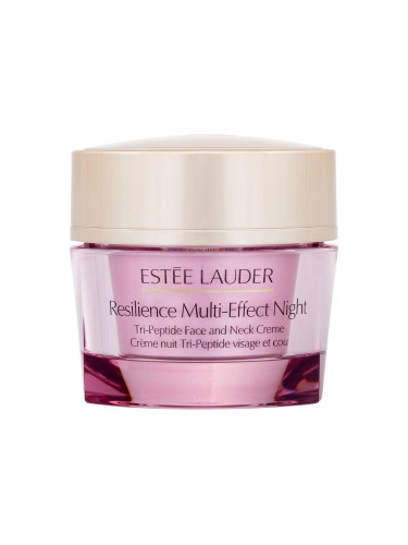 Estée Lauder Resilience Multi-Effect Night Tri-Peptide Face And Neck Creme Нощен крем за лице за жени 50 ml увредена кутия