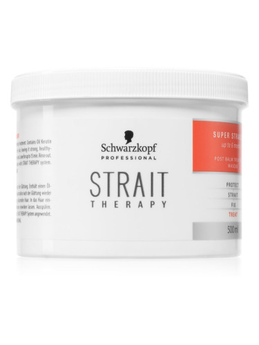 Schwarzkopf Professional STRAIT Therapy Post Balm Treatment реструктурираща маска за укрепване на косата 500 мл.