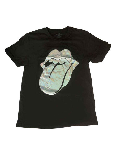 The Rolling Stones Риза Foil Tongue Womens Black 2XL