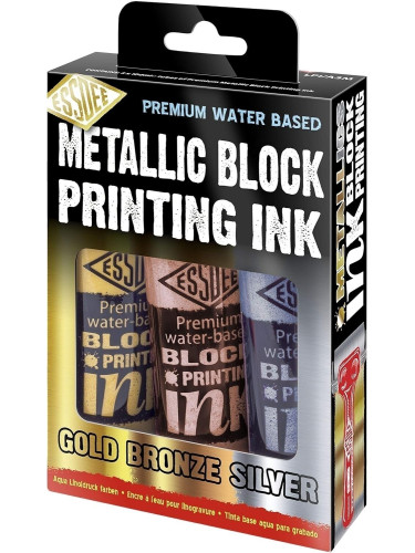 Essdee Block Printing Ink Боя за линогравюра Metallic 3 x 300 ml