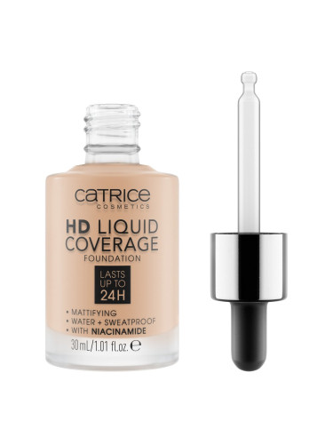 CATRICE HD Liquid Coverage Фон дьо тен флуид  30ml