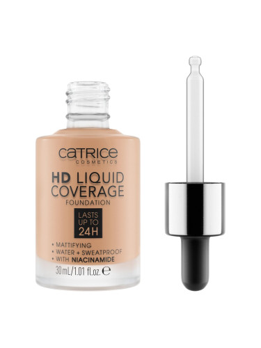 CATRICE HD Liquid Coverage Фон дьо тен флуид  30ml