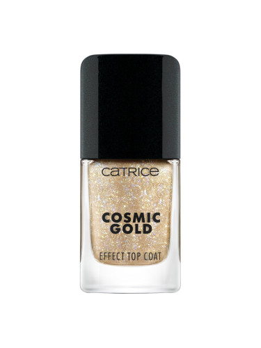 Catrice Cosmic Gold Effect Top Coat Топ лак  10,5ml