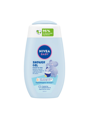 NIVEA Baby Нежен шампоан за коса и тяло Шампоан за коса унисекс 200ml