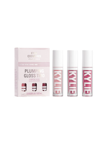 КОМПЛЕКТ KYLIE Cosmetics 3-Pc Plumping Lip Gloss Trio Holiday Gift Set Комплект дамски  