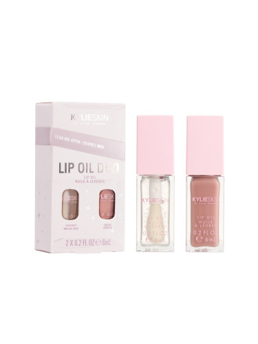 КОМПЛЕКТ KYLIE Skin 2-Pc Lip Oil Holiday Gift Set Продукт за устни дамски  