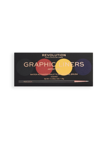 MAKEUP REVOLUTION Water Activated Graphic Liner Palettes Artist Ego Палитра  5,8gr