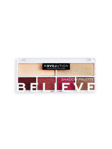 RELOVE By Revolution Colour Play Believe Eyeshadow Palette Сенки палитра  5,2gr