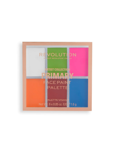 MAKEUP REVOLUTION Artist Collection Primary Paint Palette Палитра  9,6gr