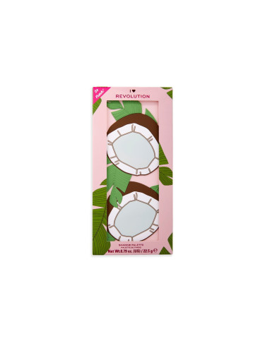 I HEART REVOLUTION Tasty Coconut Eyeshadow Palette Сенки палитра  22,5gr