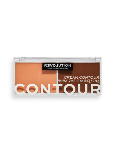 RELOVE By Revolution Cream Contour Duo Medium Палитра  5,8gr