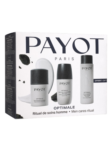 КОМПЛЕКТ PAYOT Optimale Soin Hydratant Quotidien, Lotion Apaisante Après Rasage & Roll On Anti Transpirant 24H 24 - часов крем мъжки 50ml