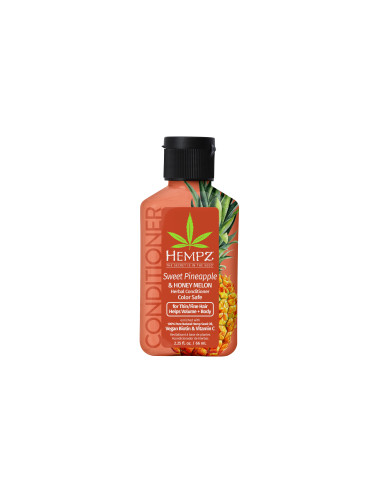 HEMPZ Mini Sweet Pineapple Honey Melon Herbal Conditioner Балсам за коса унисекс 66ml