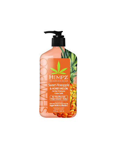 HEMPZ Sweet Pineapple Honey Melon Herbal Shampoo Шампоан за коса унисекс 500ml