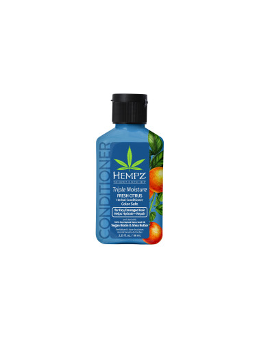 HEMPZ Mini Triple Moisture Herbal Conditioner Балсам за коса унисекс 66ml